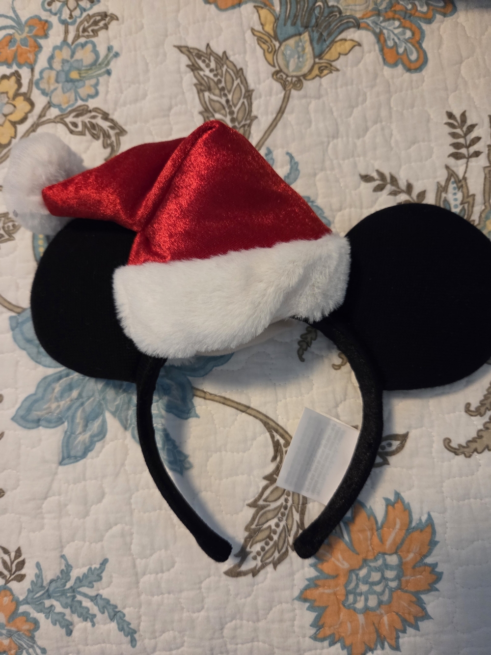 Disney Parks Santa Hat Mickey Mouse Ear Headband